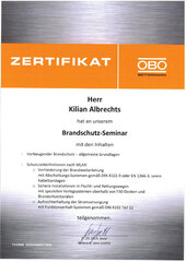 Brandschutzseminar