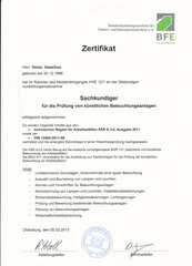 künstliche Beleuchtungsanlagen