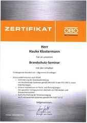 Brandschutzseminar