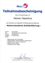 Heiner Haesihus, Motivierente Schülerführung